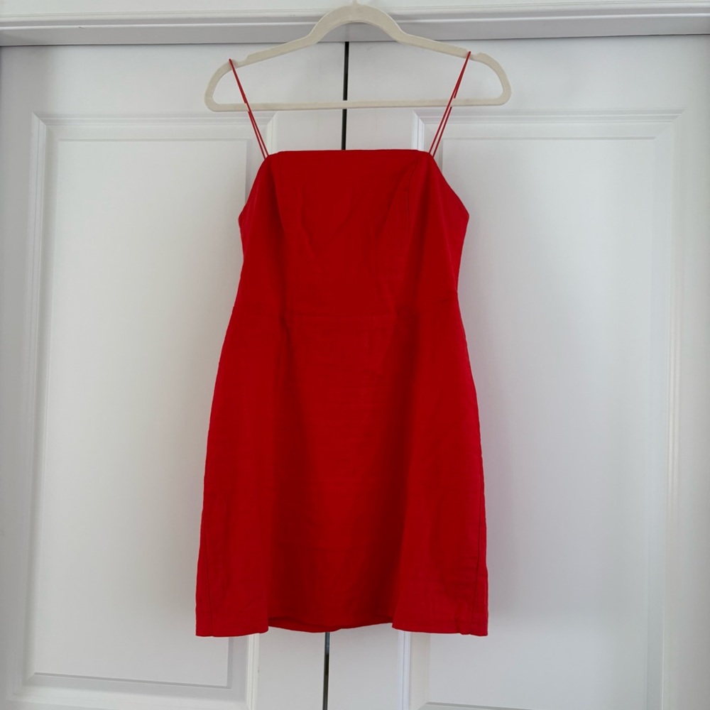 Urban Outfitters Red Spaghetti Strap Sheath Mini Dress